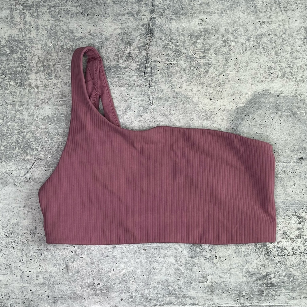 Lululemon Ribbed One Shoulder Sports Bra 6